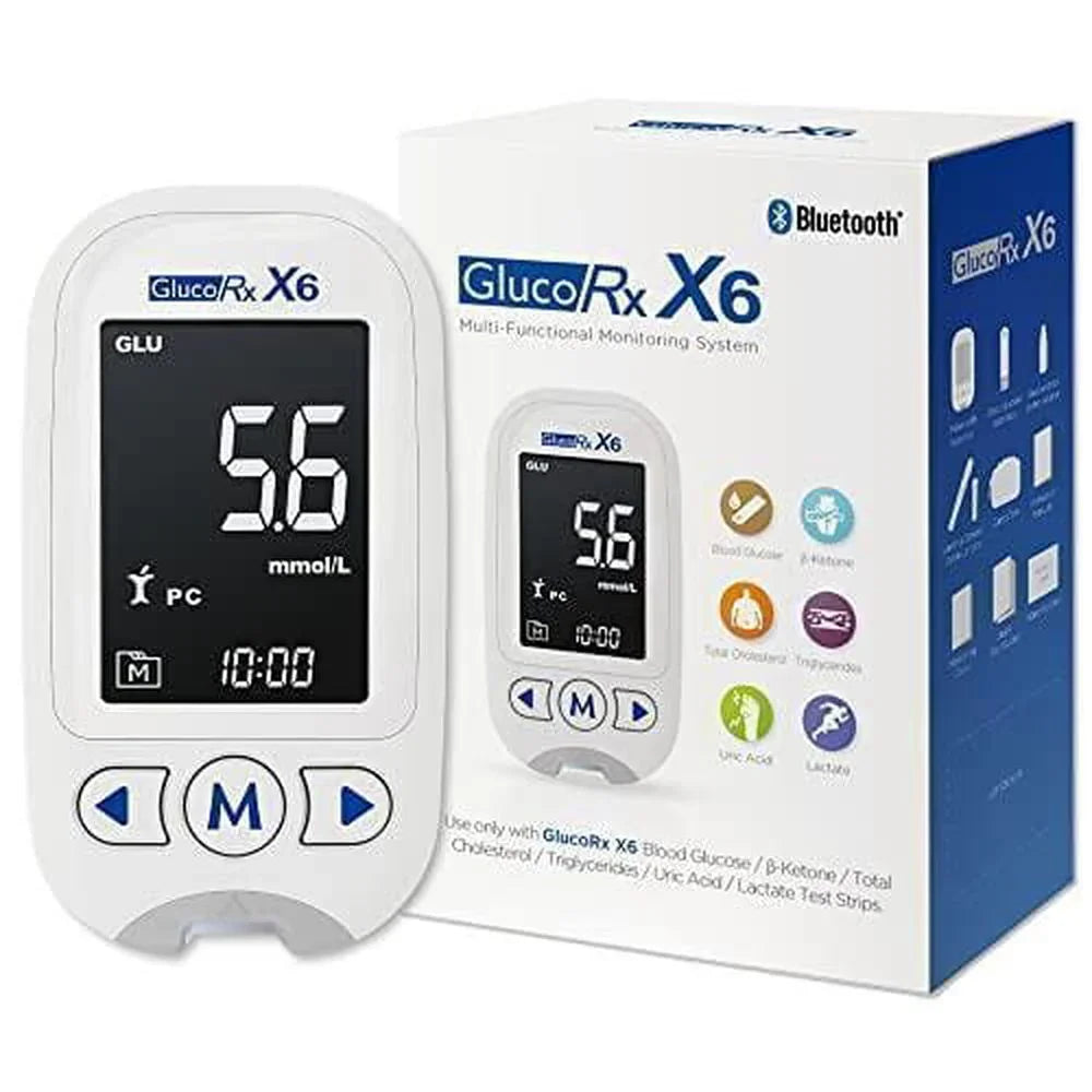 GlucoRx X6 Multi-Functional Monitoring System - GlucoRx X6 EasyMeds Pharmacy