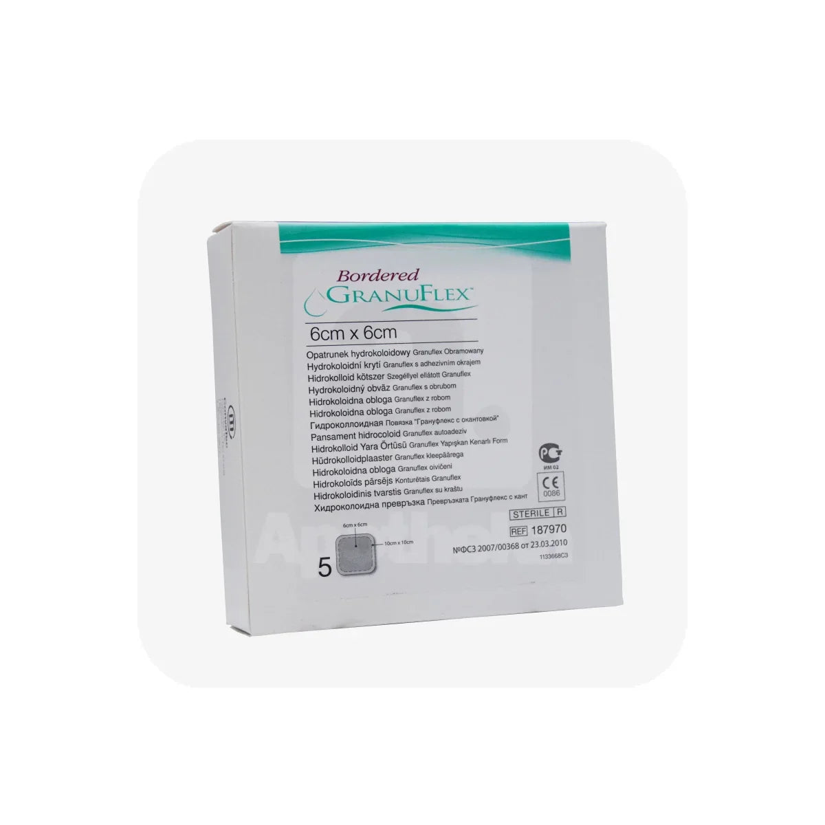 Granuflex Bordered Sterile Dressing(s) 6cm x 6cm Ulcers/Burns/Wounds/Abrasions - Convatec EasyMeds Pharmacy