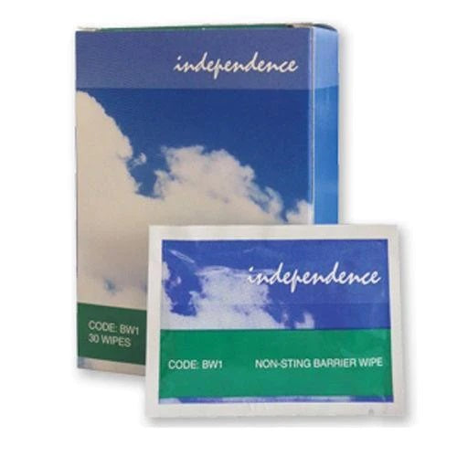 Independence Non-Sting Barrier Wipes x 30 - Independence EasyMeds Pharmacy