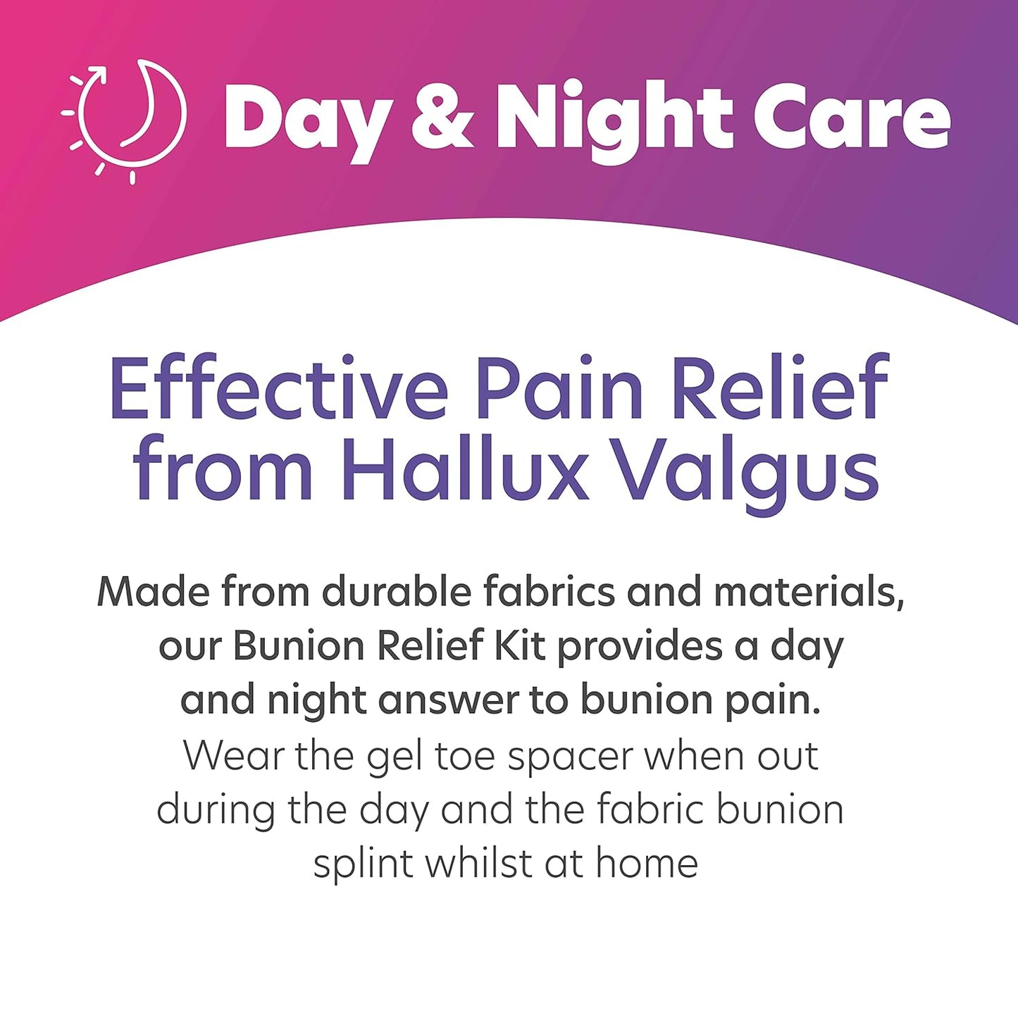 JFA Medical Bunion Corrector Kit inc Splint Toe Separators | Adjustable - JFA Medical EasyMeds Pharmacy