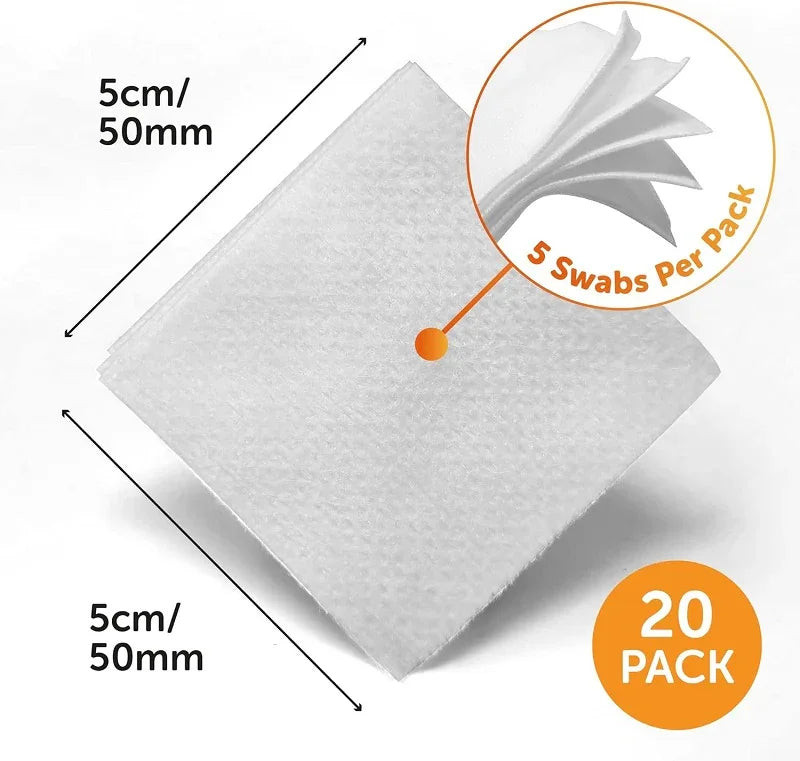 JFA Premium Sterile Gauze Swabs 5cm x 5cm x 100
