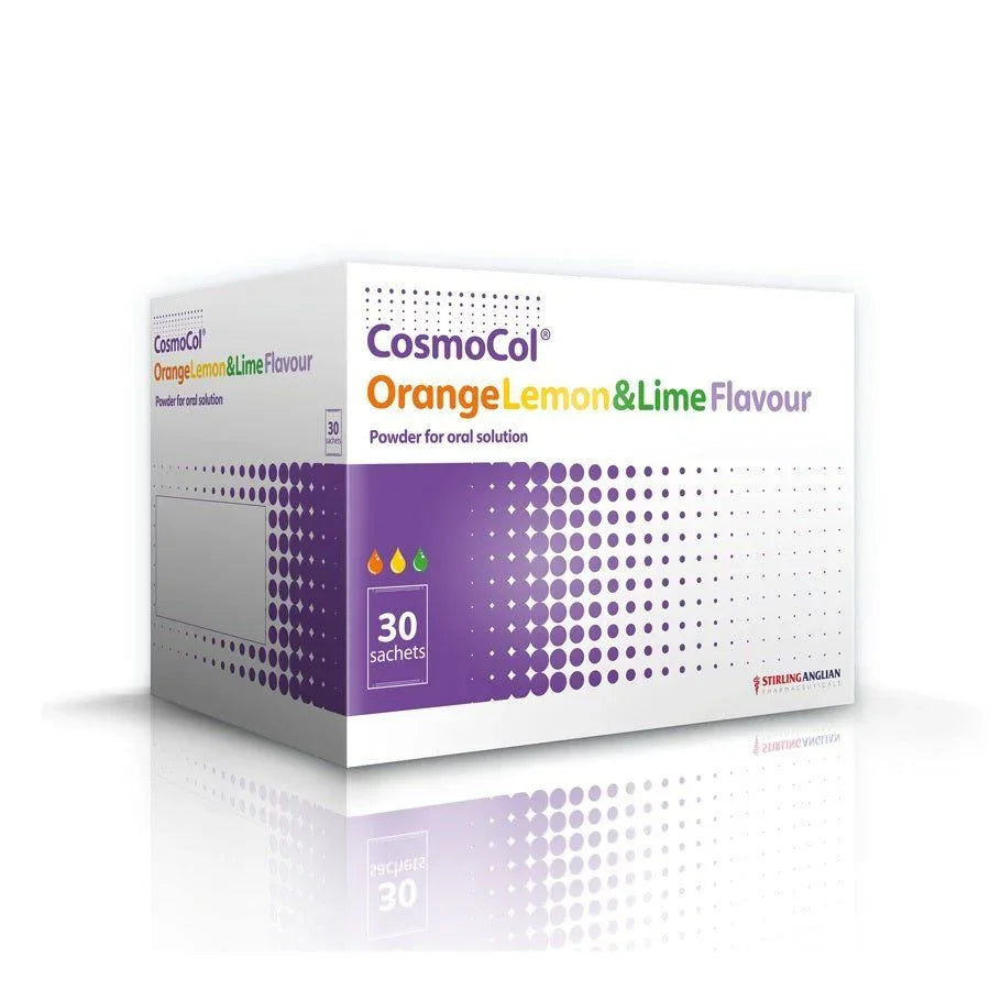 CosmoCol Sachets Orange/Lemon & Lime Flavour Sachets x 30 - Stirling Anglian EasyMeds Pharmacy
