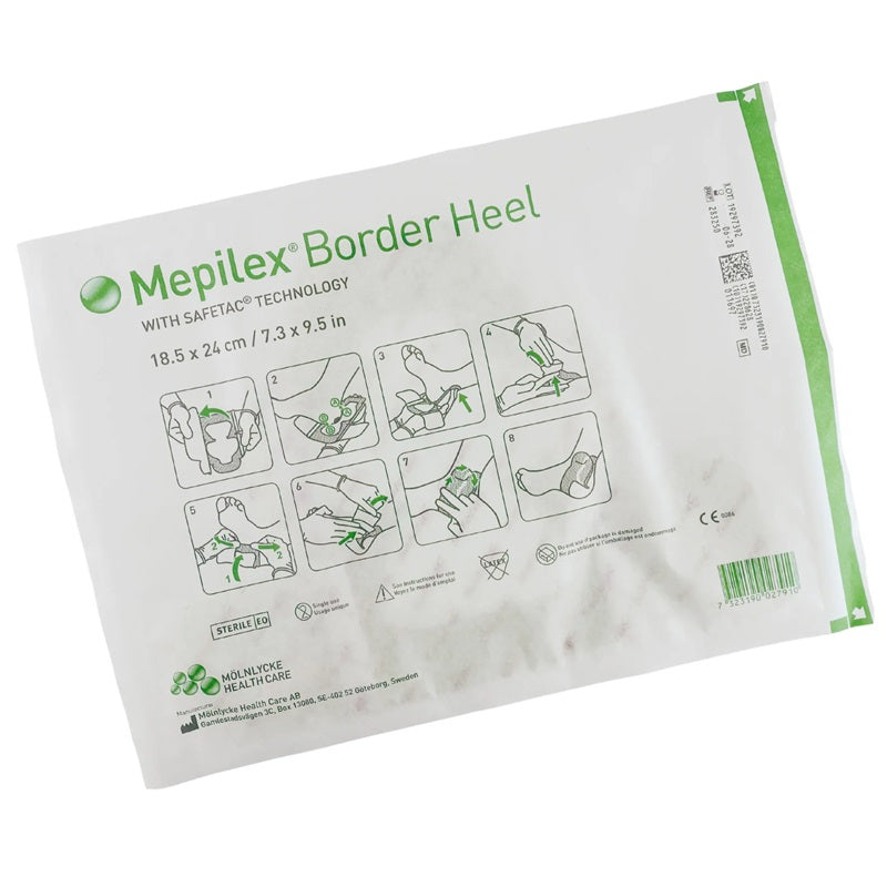 Mepilex Border Heel Foam Dressing 18.5cm x 24cm x 5