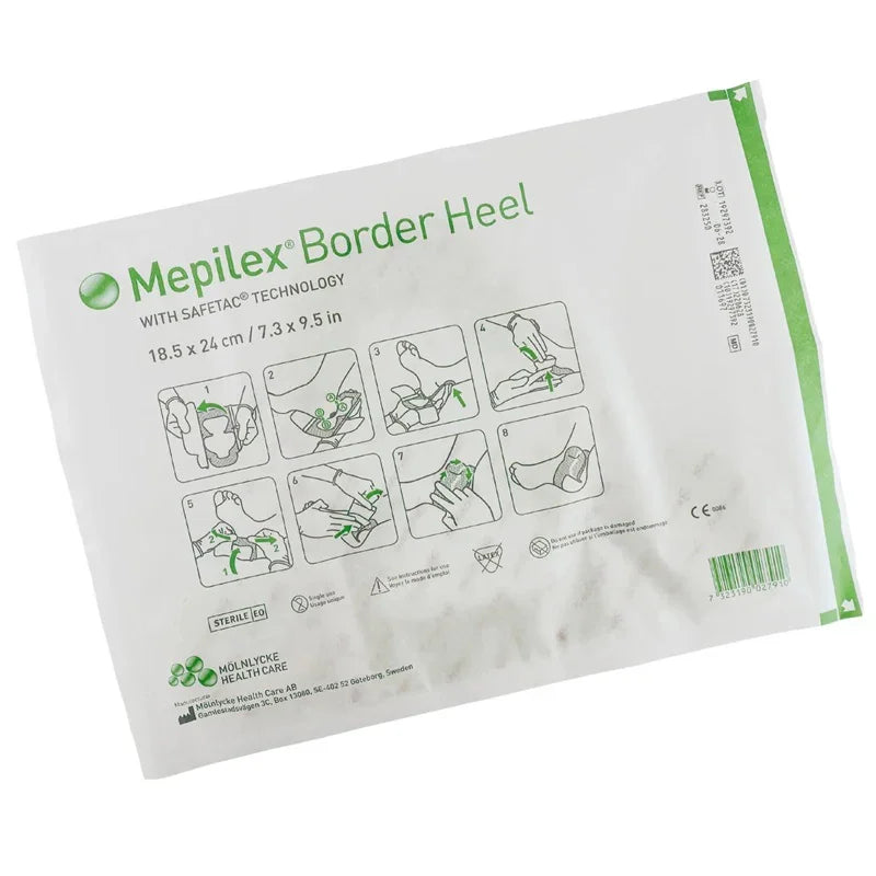 Mepilex Border Heel Foam Dressing 18.5cm x 24cm x 5