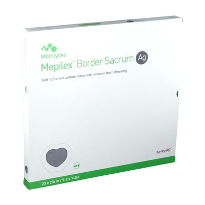 Mepilex Border AG 23cm x 23cm Bordered Silver Foam Dressings -   Molnlycke EasyMeds Pharmacy
