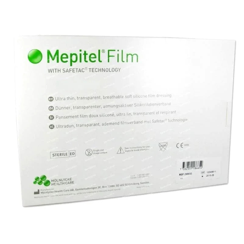 Mepitel Transparent Film Dressings 10.5cm x 25cm x 10 Mepitel Transparent Film Dressings 10.5cm x 25cm x 10