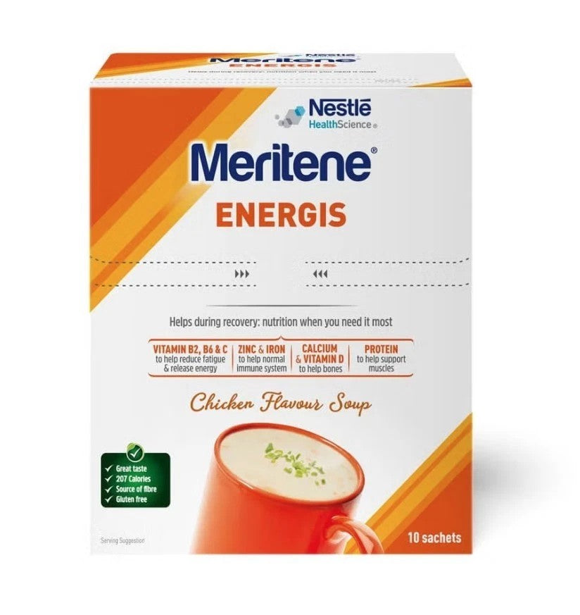 Meritene Energis Chicken Soup 6 Packs of 50g x 10