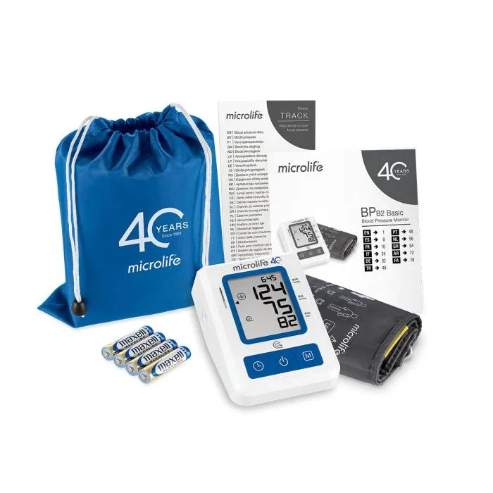 Microlife BPB2 Basic Portable Automatic Upper Arm Blood Pressure & Pulse Monitor - Microlife EasyMeds Pharmacy