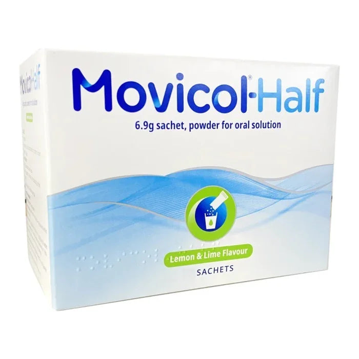Movicol Half Macrogol Laxative Powder Sachets 6.9g x 20 - Forum Health Products LTD EasyMeds Pharmacy