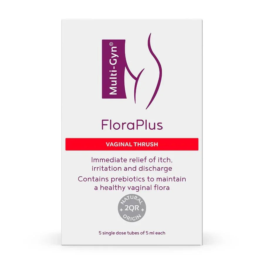 Multi-Gyn FloraPlus Treat Vaginal Thrush Symptoms - Prebiotic Vaginal Gel 5ml x5 - Nutritional EasyMeds Pharmacy