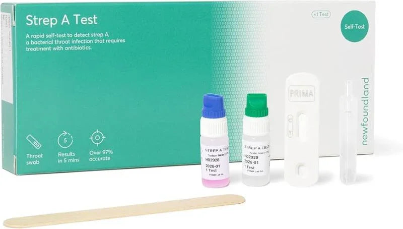 Newfoundland Strep A Test Kit | Home Self-Test for Throat Infections