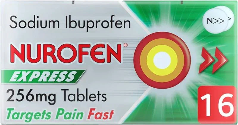 Nurofen Express Pain Relief 256mg Tablets | Pack of 16 - Reckitt Benckiser EasyMeds Pharmacy