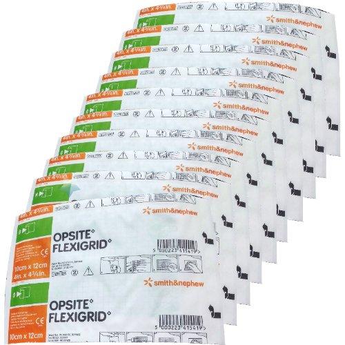 Opsite Flexigrid Transparent Film Wound Dressings 10cm x 12cm x 50 - Smith & Nephew EasyMeds Pharmacy