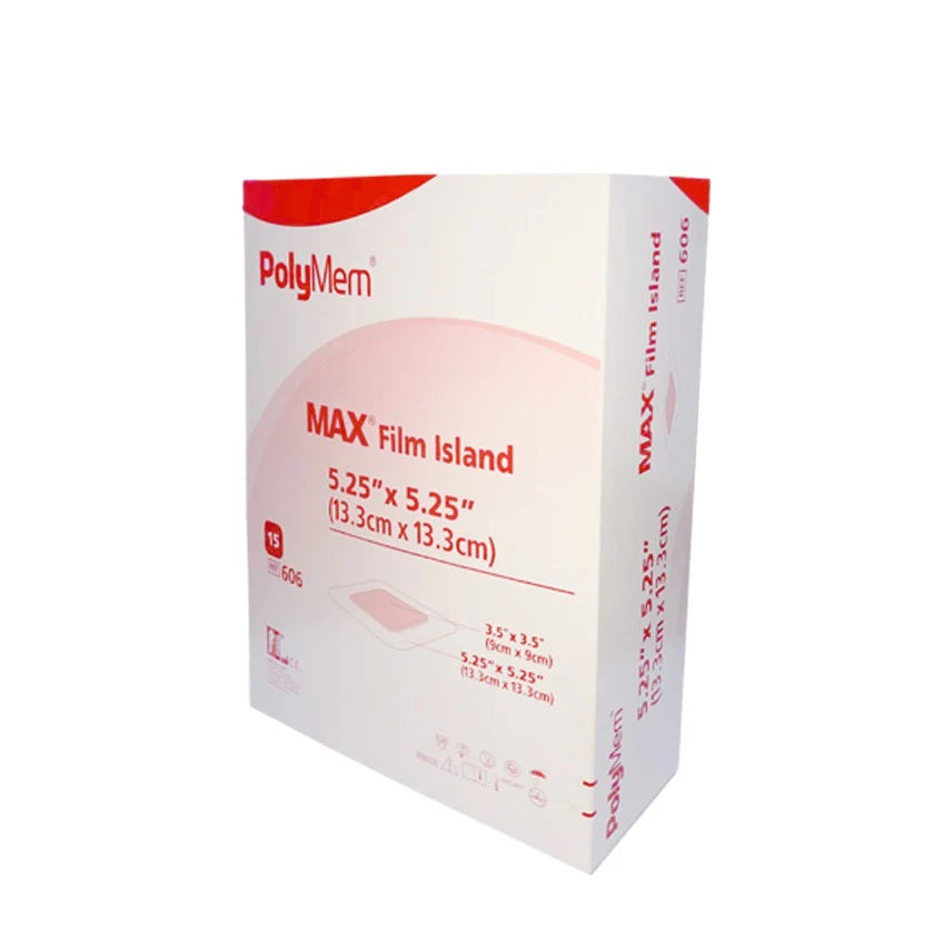 PolyMem MAX Island Film Dressing 13.3cm x 13.3cm x 15