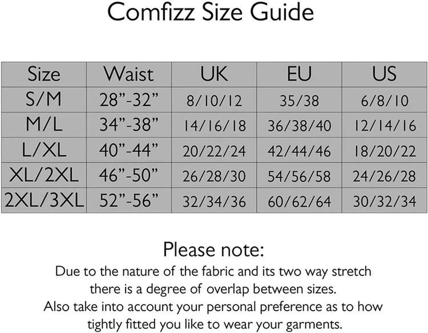 Comfizz Ostomy/Post Surgery Support Waistband Unisex Light Support - Comfizz EasyMeds Pharmacy