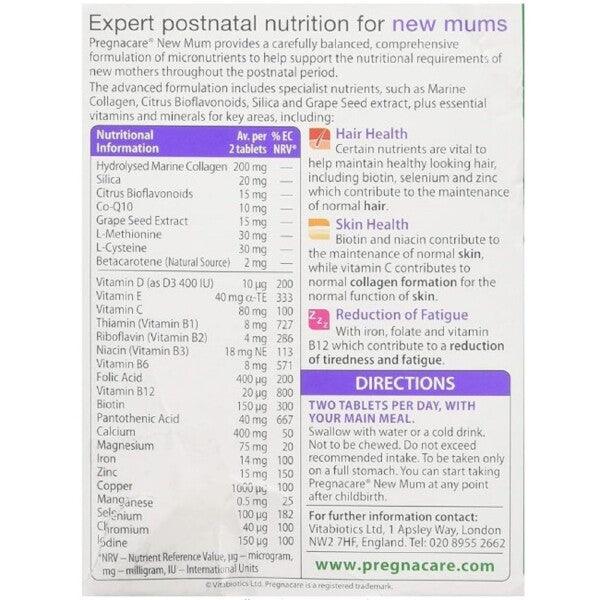 Pregnacare New Mum Tablets x 56
