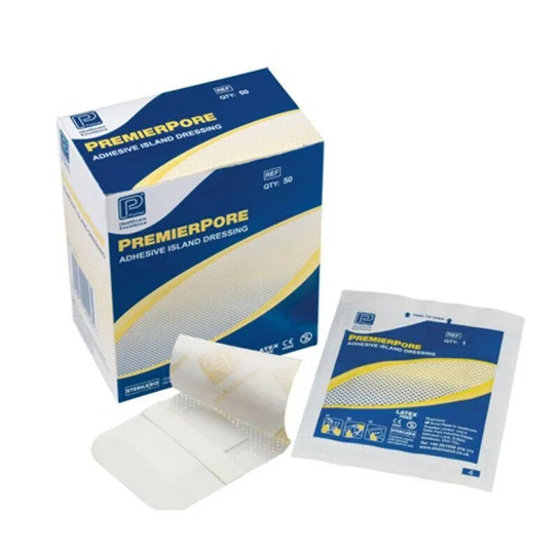 Premierpore 5101 Adhesive Border Island Dressings 5cm x 7cm x 50 - Shermond EasyMeds Pharmacy