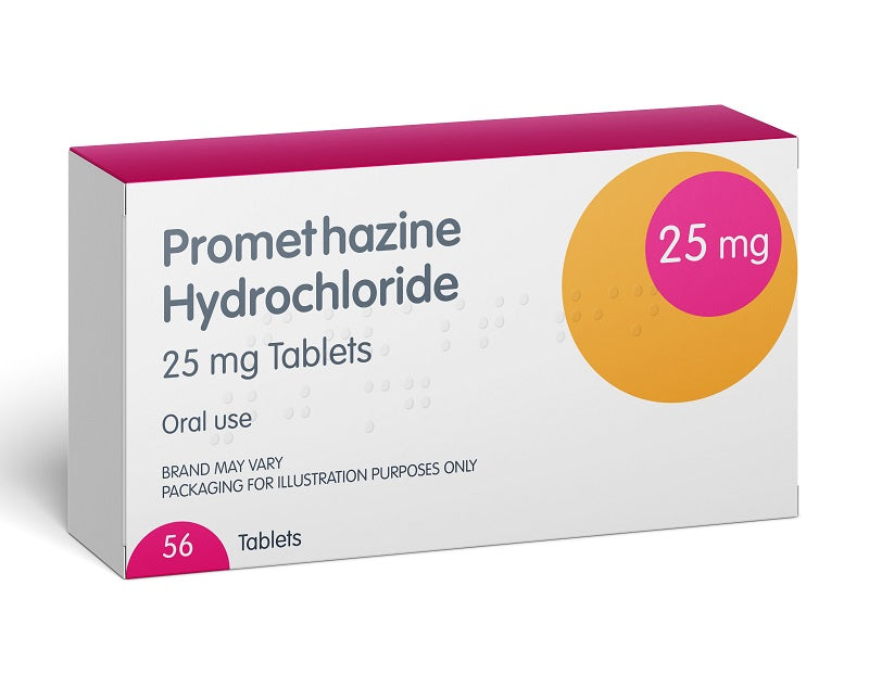 Promethazine Hydrochloride 25mg | Pack of 56 Tablets