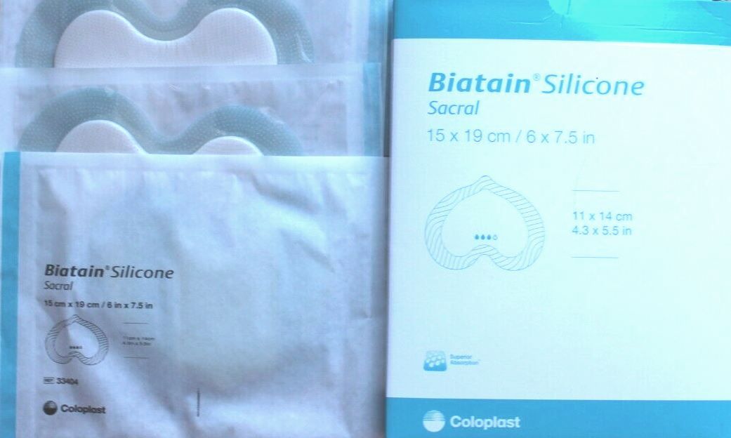 Biatain Silicone Sacral/Sacrum Dressings 15cm x 19cm (Pack of 5) 33404 - Coloplast EasyMeds Pharmacy