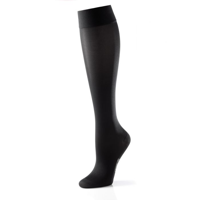 Scholl Softgrip CL1 Below Knee Compression Stockings Closed Toe Black Small - Scholl EasyMeds Pharmacy