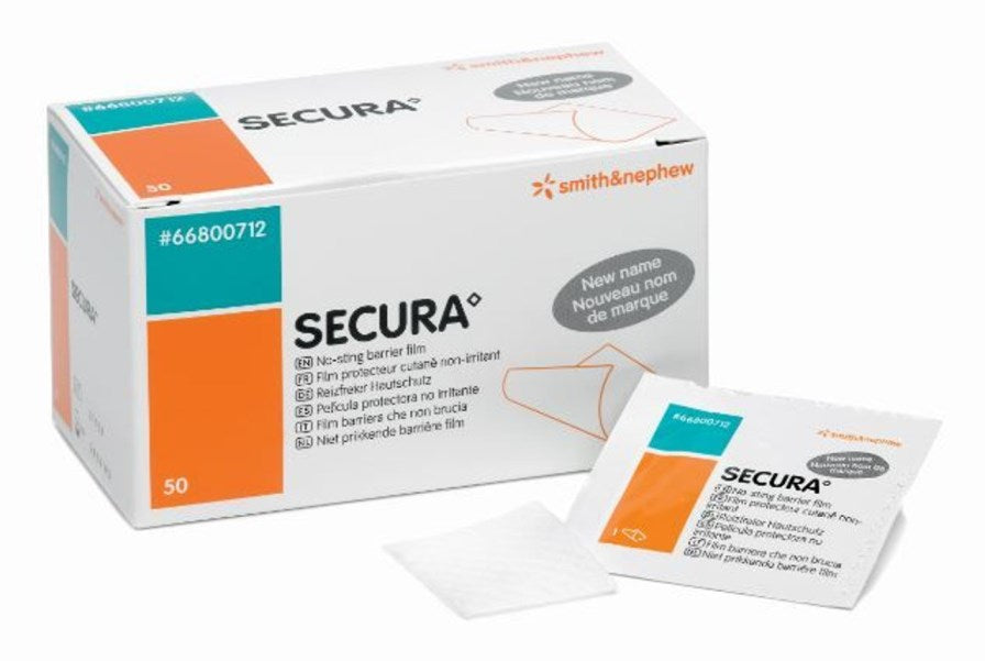Secura No-Sting Protective wipes 1ml Barrier Wipes Incontinence - Smith & Nephew EasyMeds Pharmacy