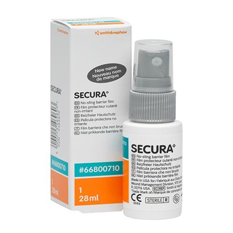 Secura No-Sting Barrier Film Spray 28ML - Incontinence Trauma Friction 66800710 - Smith & Nephew EasyMeds Pharmacy
