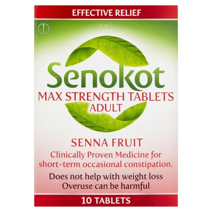 Senokot Maximum Strength x 10 Tablets Senna - Senokot EasyMeds Pharmacy