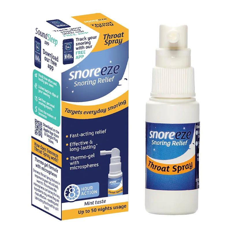 Snoreeze Throat Snoring Relief Spray Mint Flavour 23.5ml