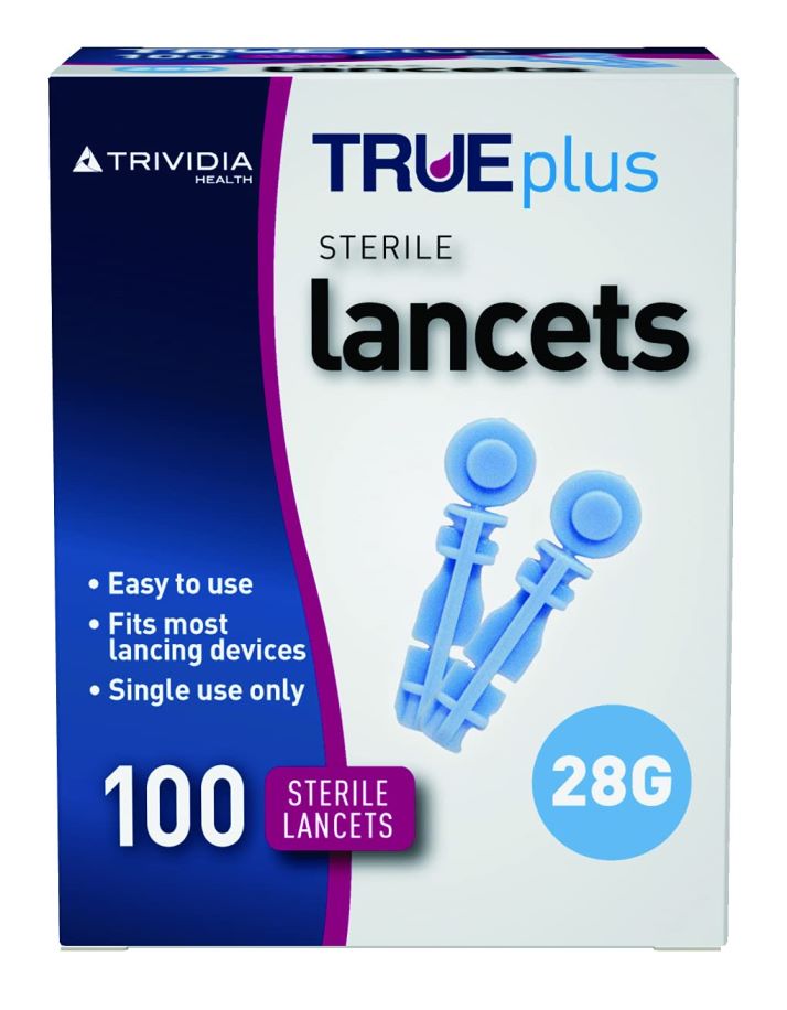 TRUEplus Sterile Lancets 28g x100