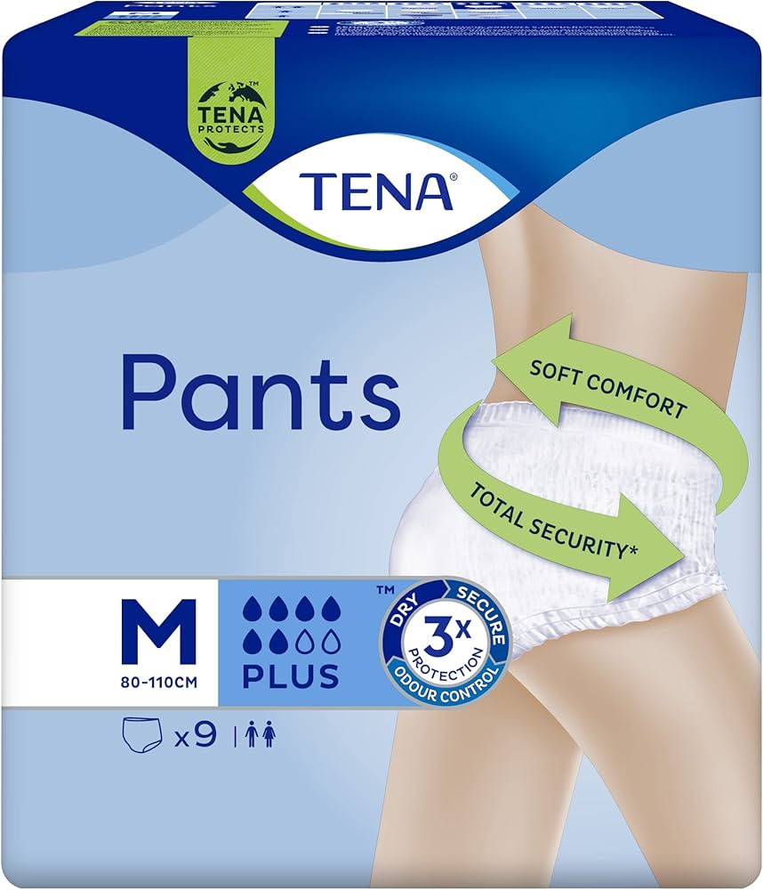 Tena Pants Plus Medium Incontinence Pants x 9