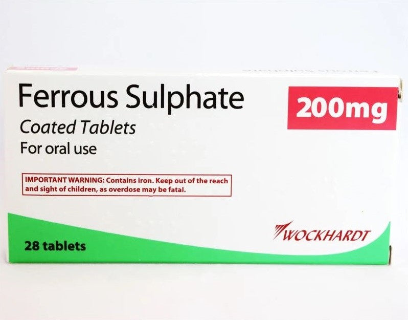 WOCKHARDT Ferrous Sulphate 200mg Iron Tablets Packs of 28 | Sugar Coated -   WOCKHARDT EasyMeds Pharmacy
