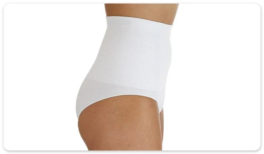 Comfizz Womens Ostomy/Hernia/Post Op Support Briefs High Waist Lvl 2 White L/XL - Comfizz EasyMeds Pharmacy