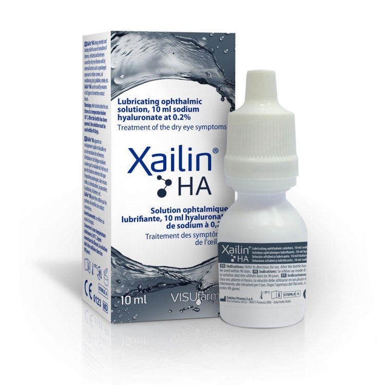 Xailin HA Hylauronic Acid 0.2% Eye Drops - 10ml x 3 - Xailin EasyMeds Pharmacy