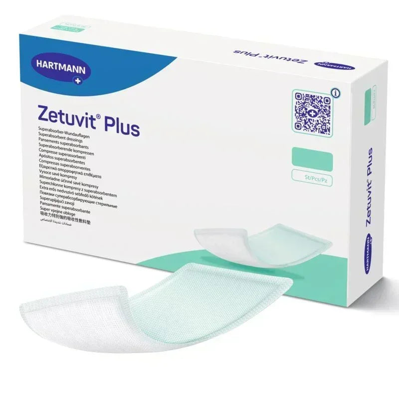 Zetuvit Plus Sterile Dressing pad 15cm x 20cm, Pack of 10