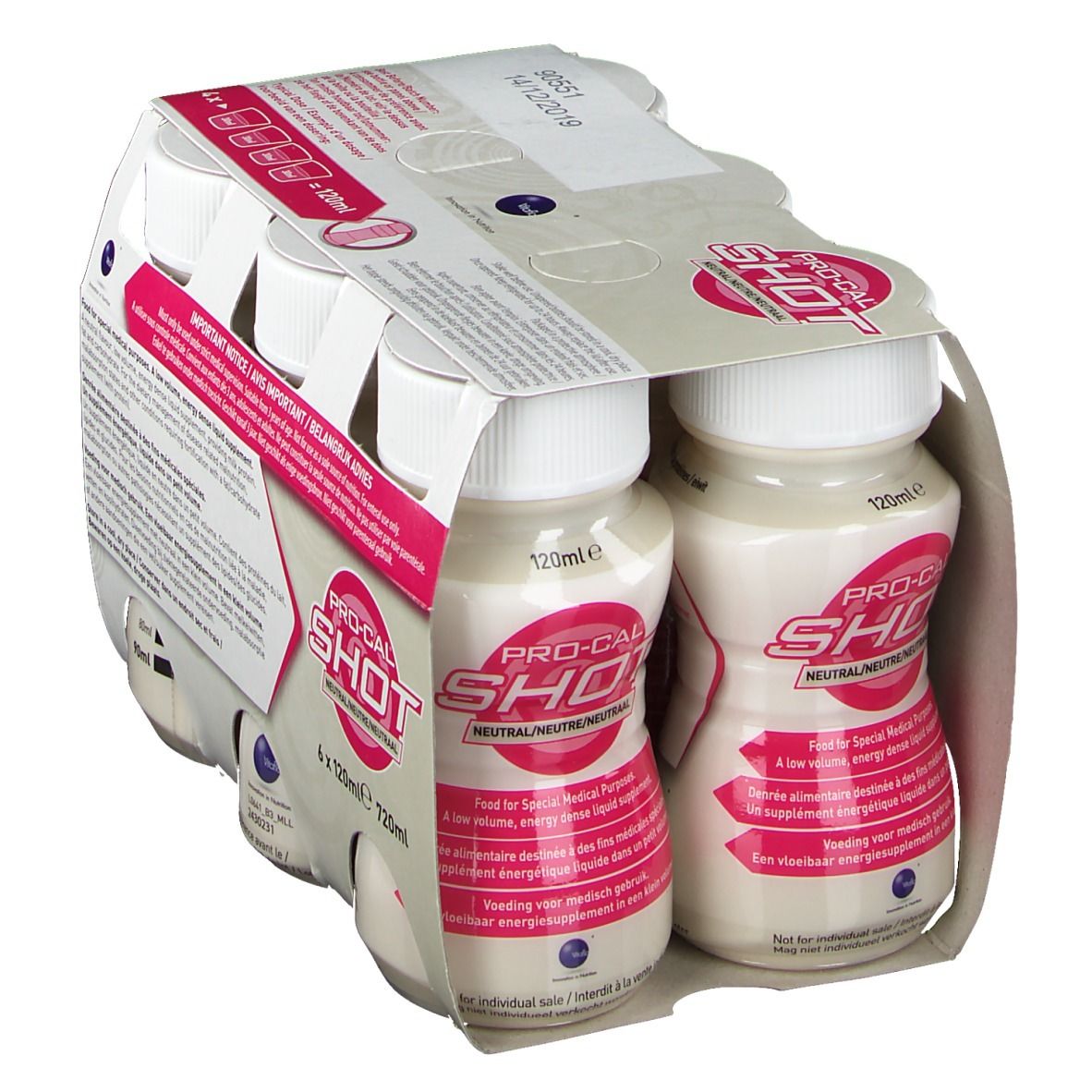 Pro-Cal Shot Neutral 6 x 120ml pack