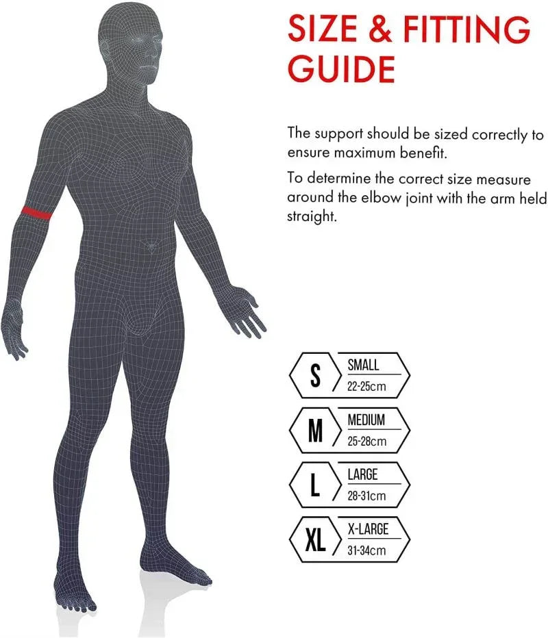 Vulkan Classic Heat Retaining Elbow Support with Strap | Small