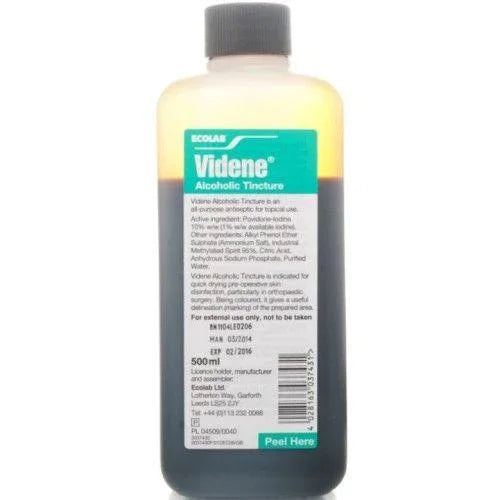 Videne Broad Spectrum Alcoholic Tincture Skin disinfectant 10% 500ml - Ecolab EasyMeds Pharmacy