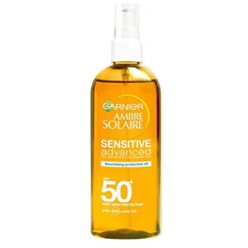 Garnier Ambre Solaire Sensitive SPF50+ Nourishing Protective Sun Oil 150ml - Garnier EasyMeds Pharmacy