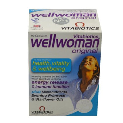 Vitabiotics Wellwoman Original Vitamin/Mineral Formula 90 Capsules -   Vitabiotics EasyMeds Pharmacy