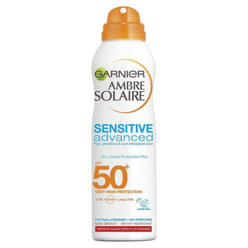 Garnier Ambre Solaire Sensitive SPF50+ Dry Mist Sun Cream Spray 200ml - Garnier EasyMeds Pharmacy