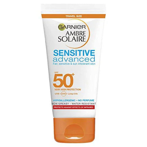 Garnier Ambre Solaire Sensitive SPF50 Sun Cream 50ml - Garnier EasyMeds Pharmacy
