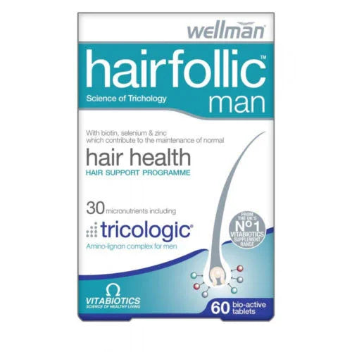 Vitabiotics Hairfollic Man 60 Bio-Active tablets - Vitabiotics EasyMeds Pharmacy