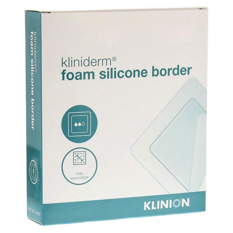 Kliniderm Foam Silicone Border Dressing 10cm x 20cm x 5 - H&R Healthcare EasyMeds Pharmacy