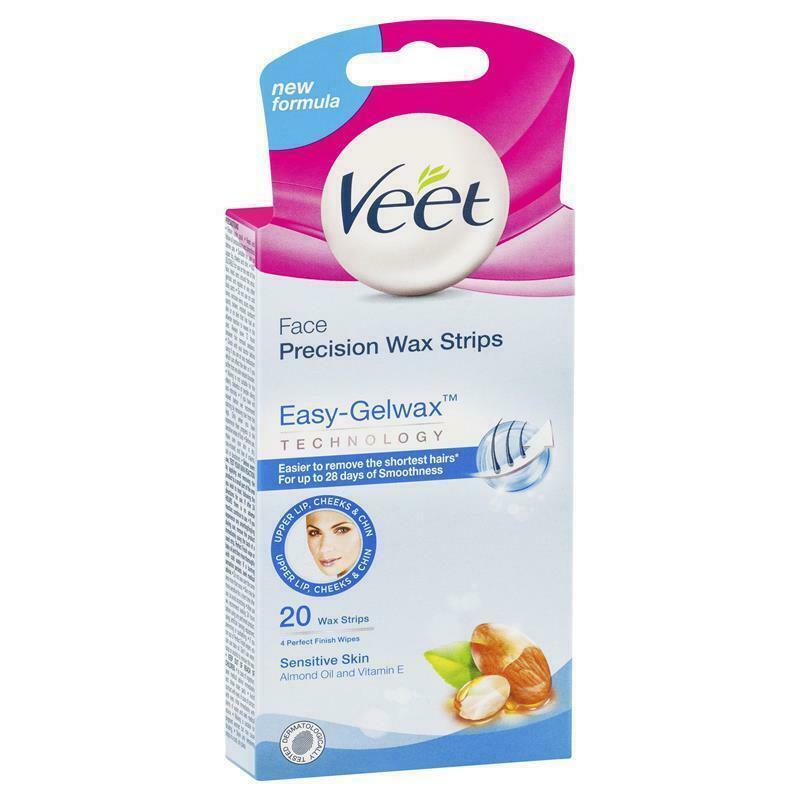 Veet Facial EasyGrip Wax Strips x 20 - Reckitt Benckiser EasyMeds Pharmacy