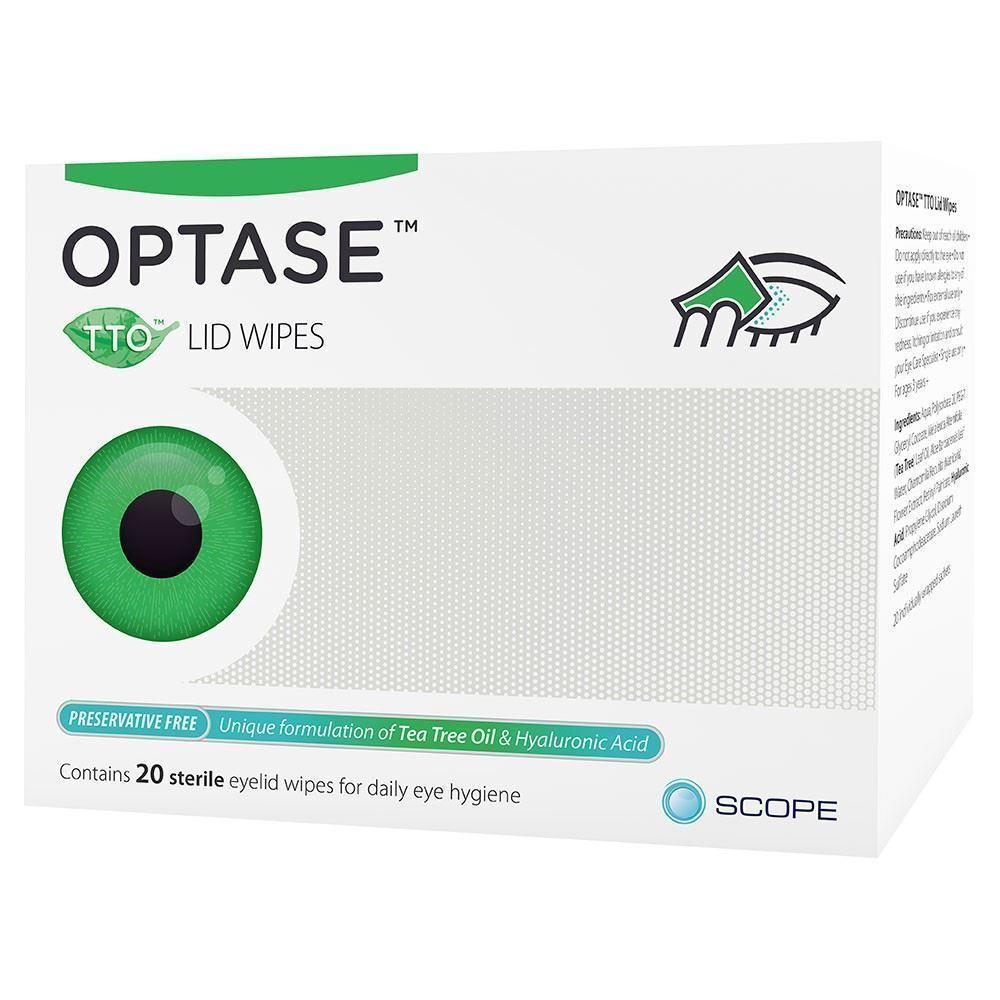 Optase Tea Tree Oil Lid Wipes - Pack of 20 - Optase EasyMeds Pharmacy