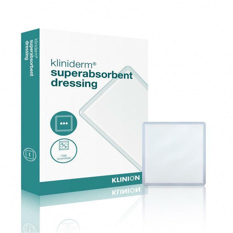 Kliniderm Superabsorbent Dressing 20cm x 30cm x 20 (2 Packs of 10) - Kliniderm EasyMeds Pharmacy