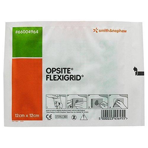 Opsite FlexiGrid Water Resistant Film Dressings 12cm x 12cm x 10 - Opsite EasyMeds Pharmacy