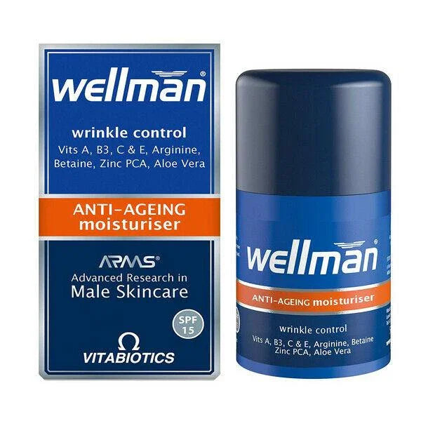 Wellman Anti-Ageing Moisturiser 50ml by Vitabiotics - Vitabiotics EasyMeds Pharmacy