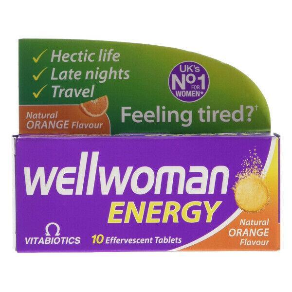 Wellwoman Energy Orange Flavour Tablet x 10 by Vitabiotics - Vitabiotics EasyMeds Pharmacy