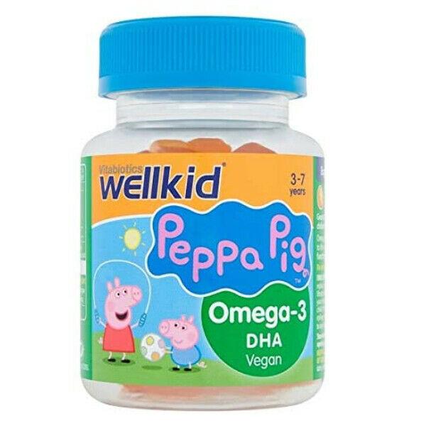 Wellkid Peppa Pig Omega-3 Soft Jellies x 30 by Vitabiotics - Vitabiotics EasyMeds Pharmacy